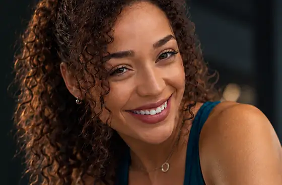 Aluna sorrindo na XTRACK Pindamonhangaba